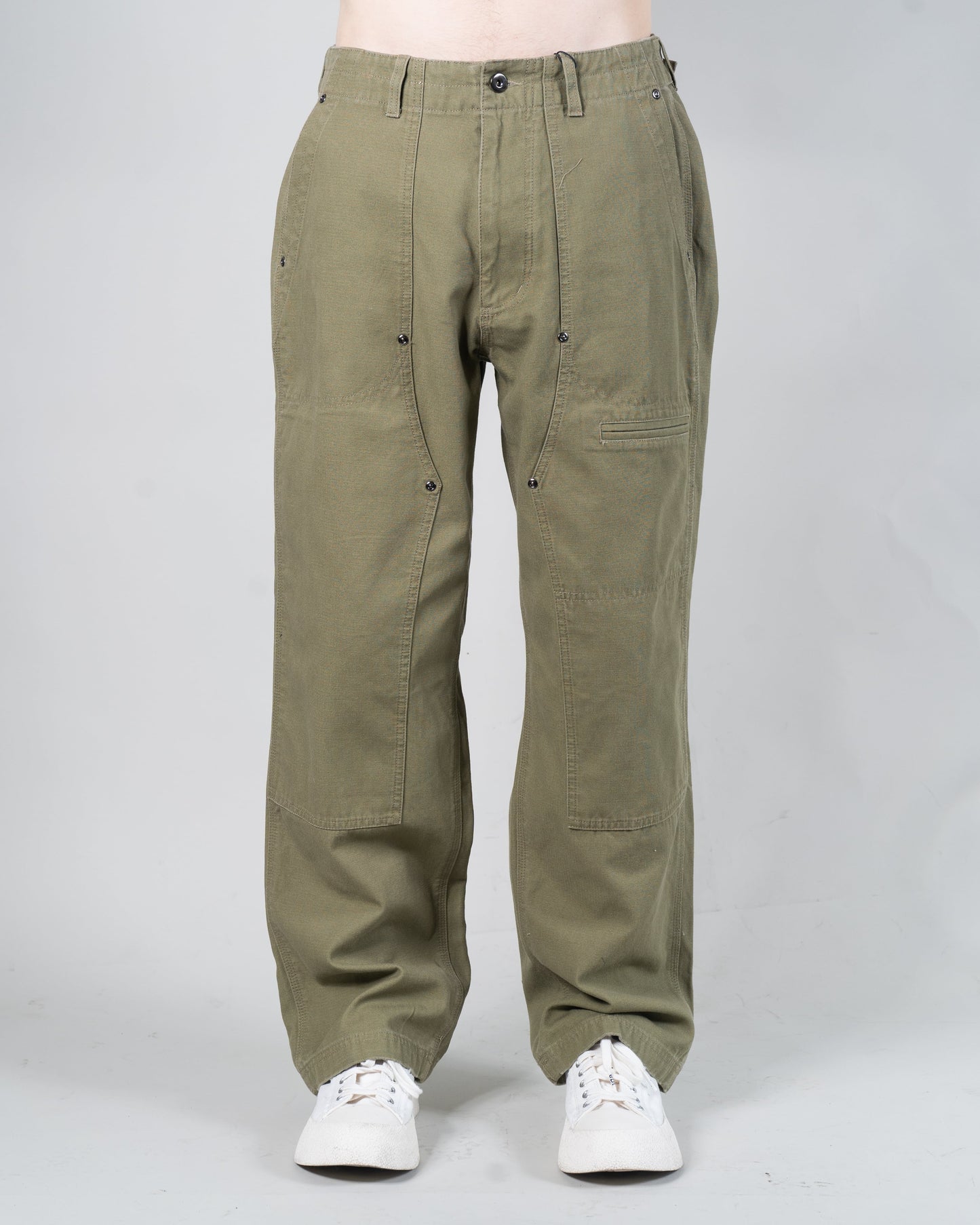 JUNGLE CLOTH DOUBLE KNEE PANTS (KHAKI)