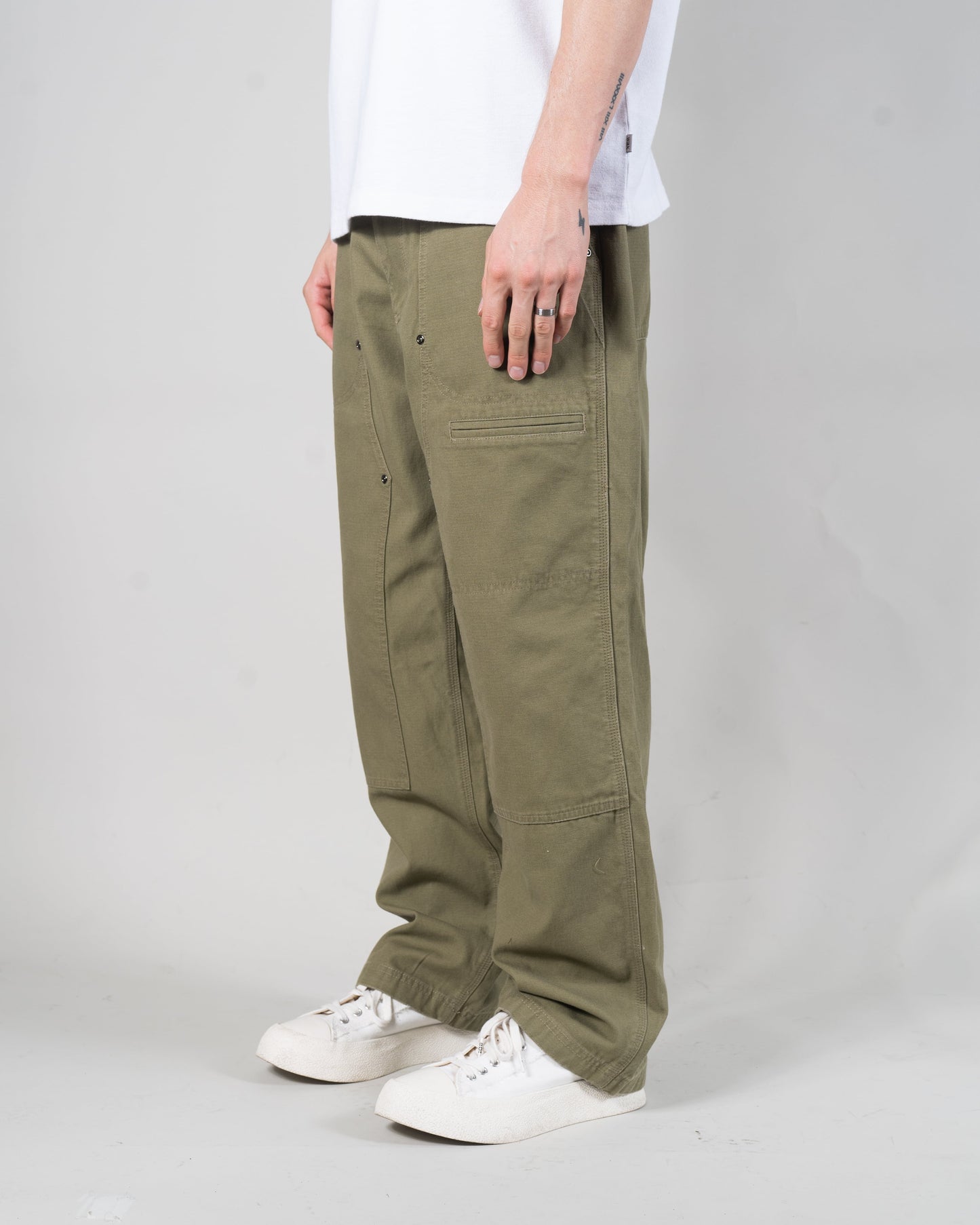 JUNGLE CLOTH DOUBLE KNEE PANTS (KHAKI)